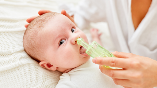 Congested baby gets treatment