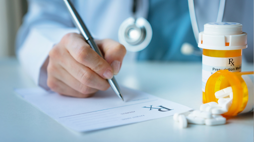 Doctor writing a prescription