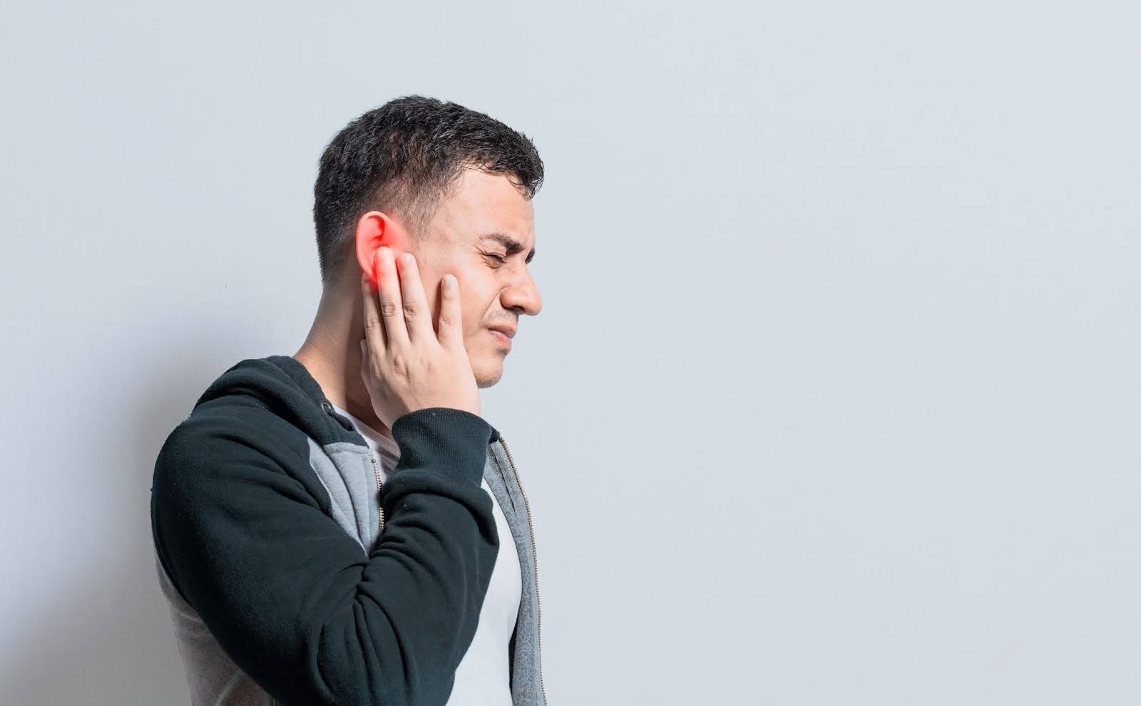 Person with ear pain
