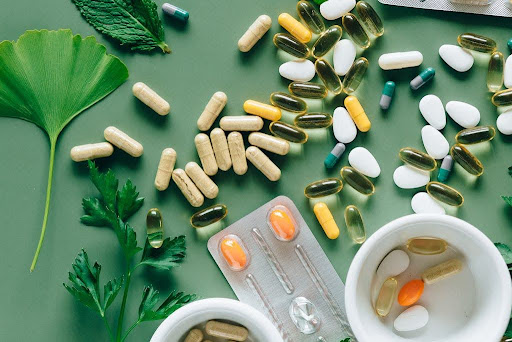 A range of medication.