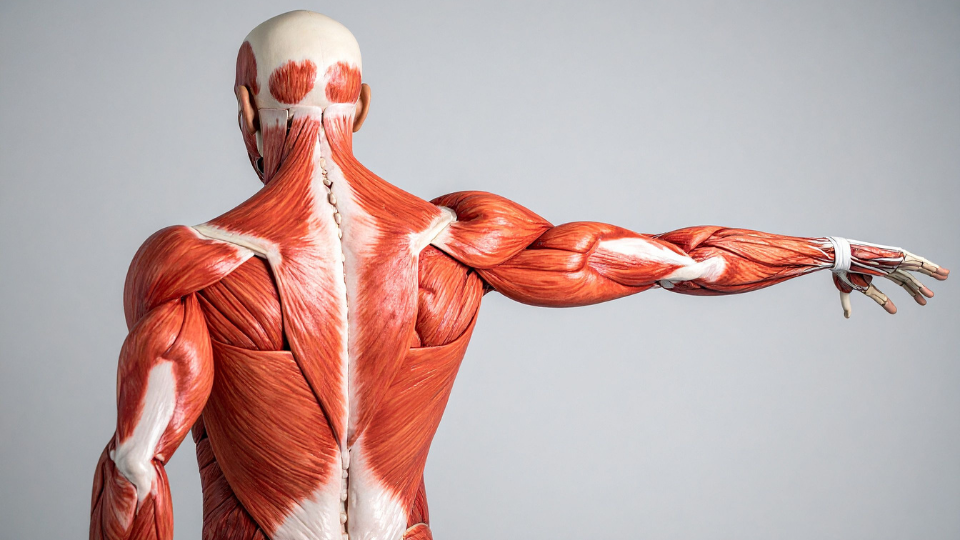 Anatomical model of muscular system
