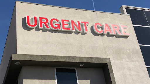 Building with sign saying "Urgent Care"