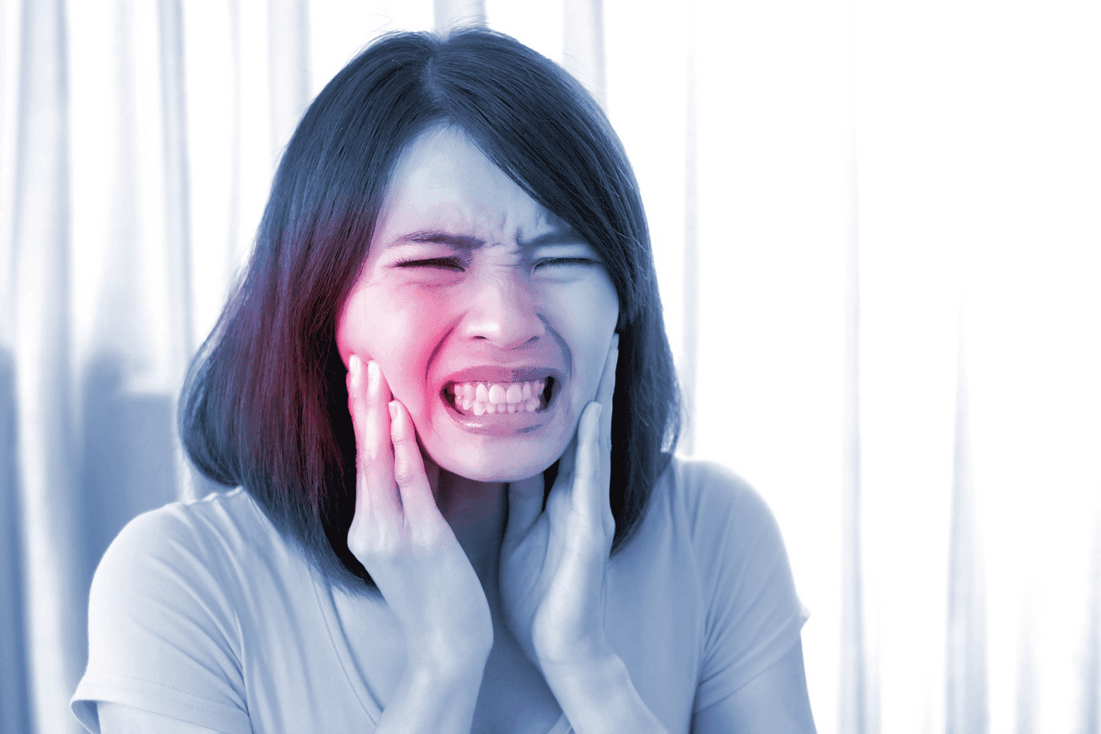 Woman in Pain with Toothache